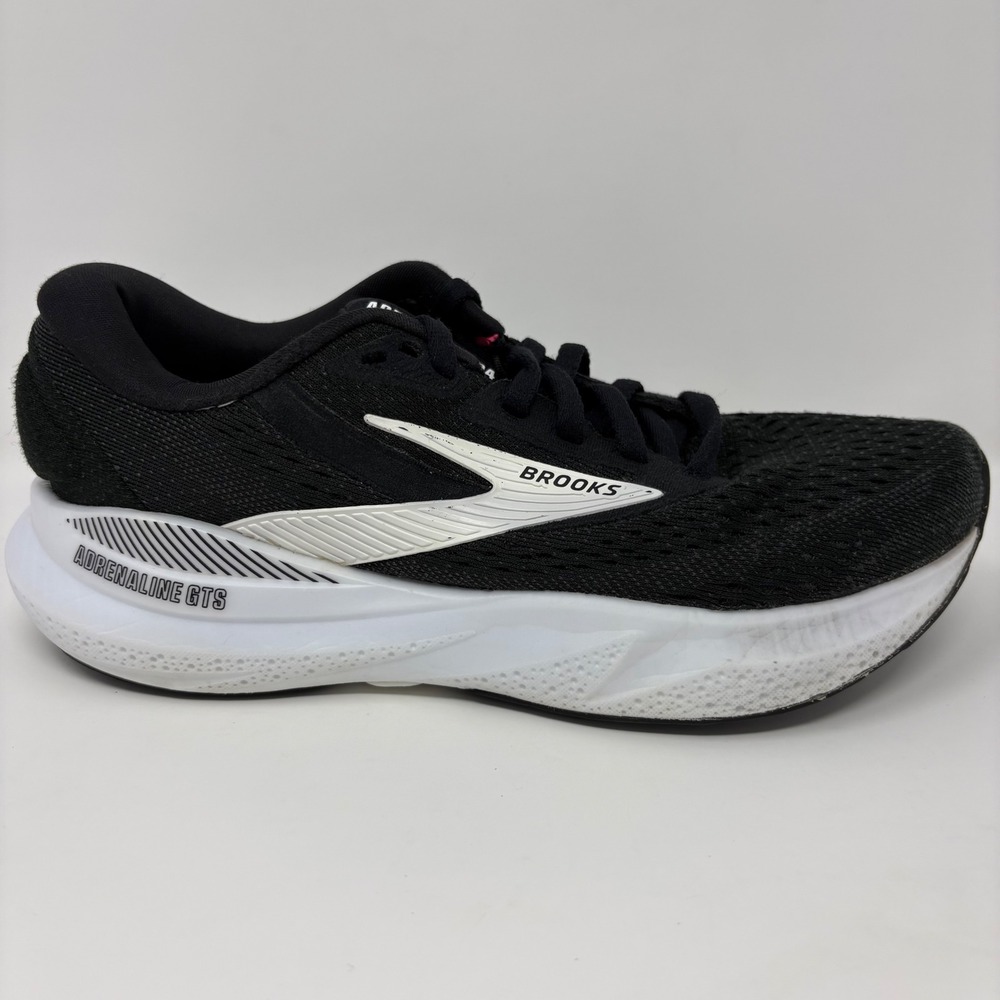 Brooks Adrenaline GTS 24 Womens Size 5 (D) Wide Black Running Shoes 1204261D087